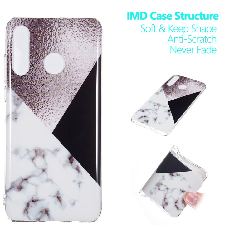 Accesorio De Caja De TPU IMD Modelo Mármol Para Huawei P30 Lite / nova 4e - Estilo E-1