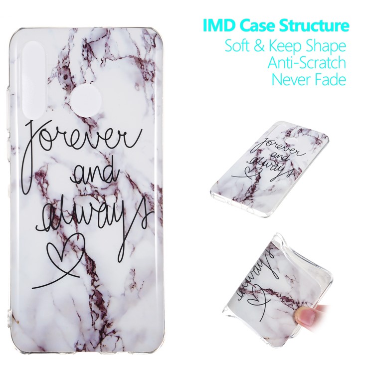 Marble Pattern IMD TPU Case Accessory for Huawei P30 Lite / nova 4e - Style G-1