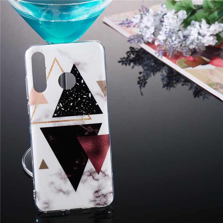 Motif Mobile Marbre Couverture En Gel IMD TPU Pour Huawei P30 Lite / nova 4e - Style A-5