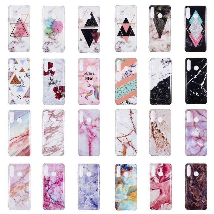 Motif Mobile Marbre Couverture En Gel IMD TPU Pour Huawei P30 Lite / nova 4e - Style A-6