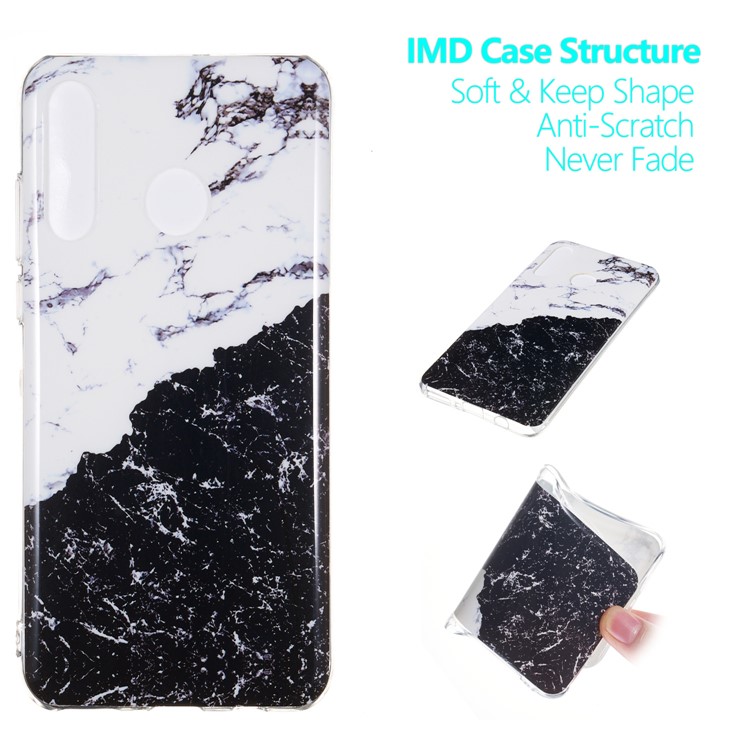 Motif Mobile Marbre Couverture En Gel IMD TPU Pour Huawei P30 Lite / nova 4e - Style B-1