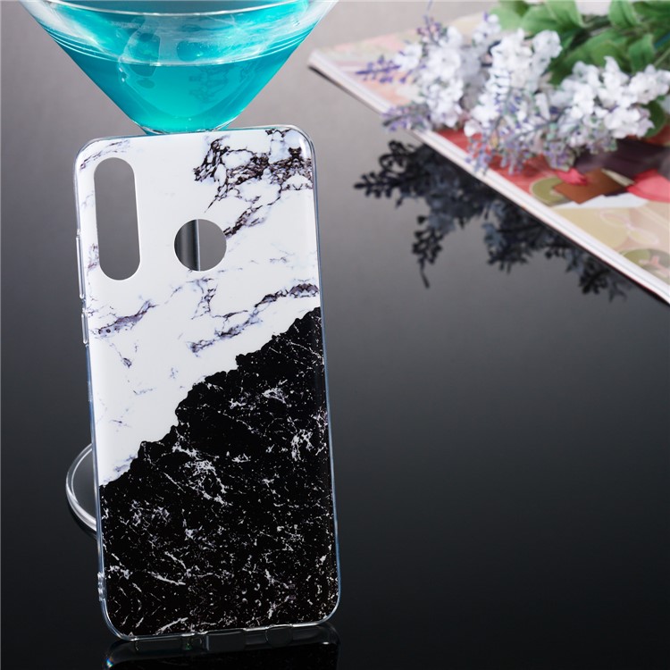 Motif Mobile Marbre Couverture En Gel IMD TPU Pour Huawei P30 Lite / nova 4e - Style B-5