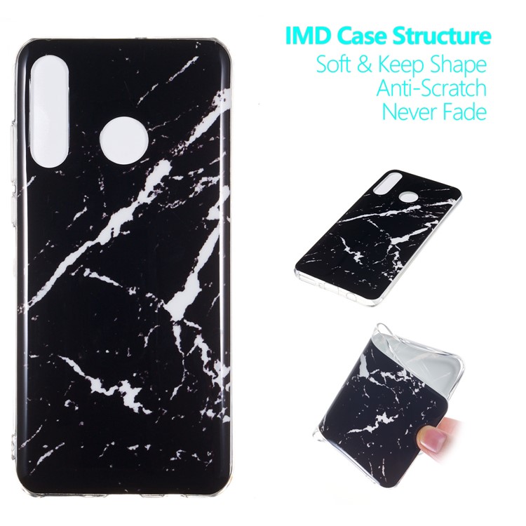 Motif Mobile Marbre Couverture En Gel IMD TPU Pour Huawei P30 Lite / nova 4e - Style C-1