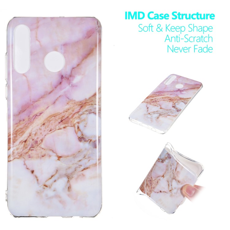 Motif Mobile Marbre Couverture En Gel IMD TPU Pour Huawei P30 Lite / nova 4e - Style D-1
