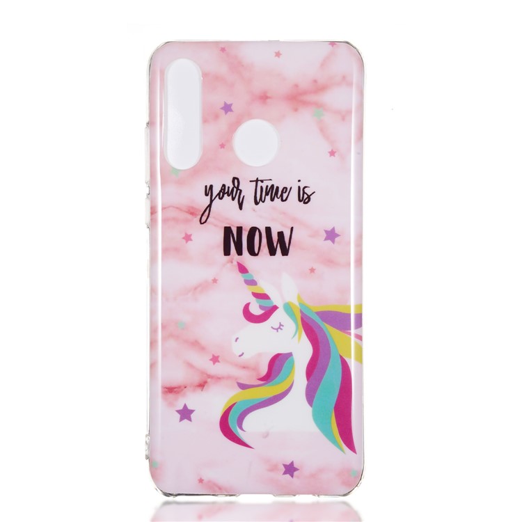 Motif Mobile Marbre Couverture En Gel IMD TPU Pour Huawei P30 Lite / nova 4e - Style E-2
