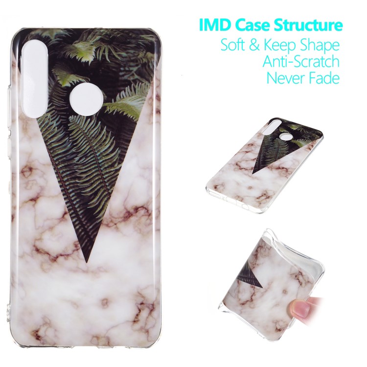 Motif Mobile Marbre Couverture En Gel IMD TPU Pour Huawei P30 Lite / nova 4e - Style F-1