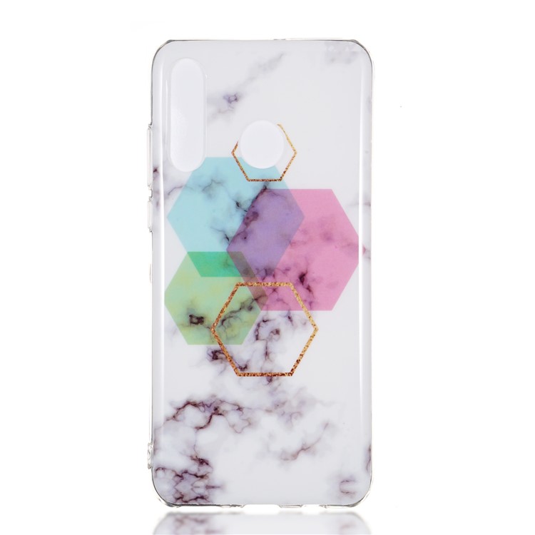 Motif Mobile Marbre Couverture En Gel IMD TPU Pour Huawei P30 Lite / nova 4e - Style G-3