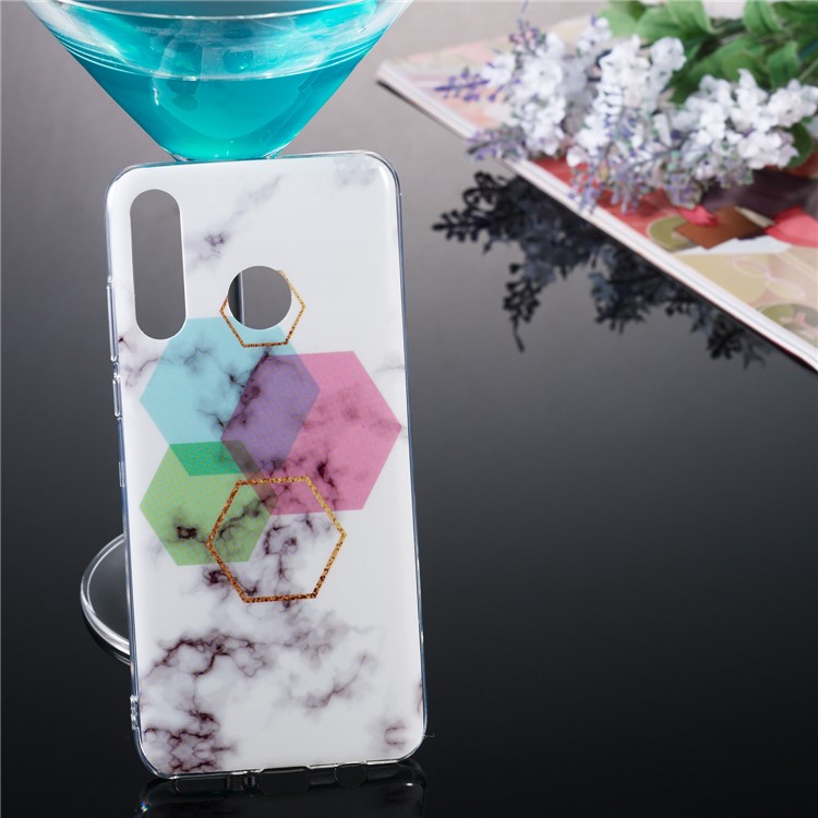 Motif Mobile Marbre Couverture En Gel IMD TPU Pour Huawei P30 Lite / nova 4e - Style G-5