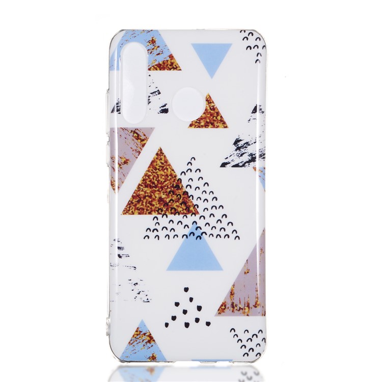 Motif Mobile Marbre Couverture En Gel IMD TPU Pour Huawei P30 Lite / nova 4e - Style H-2