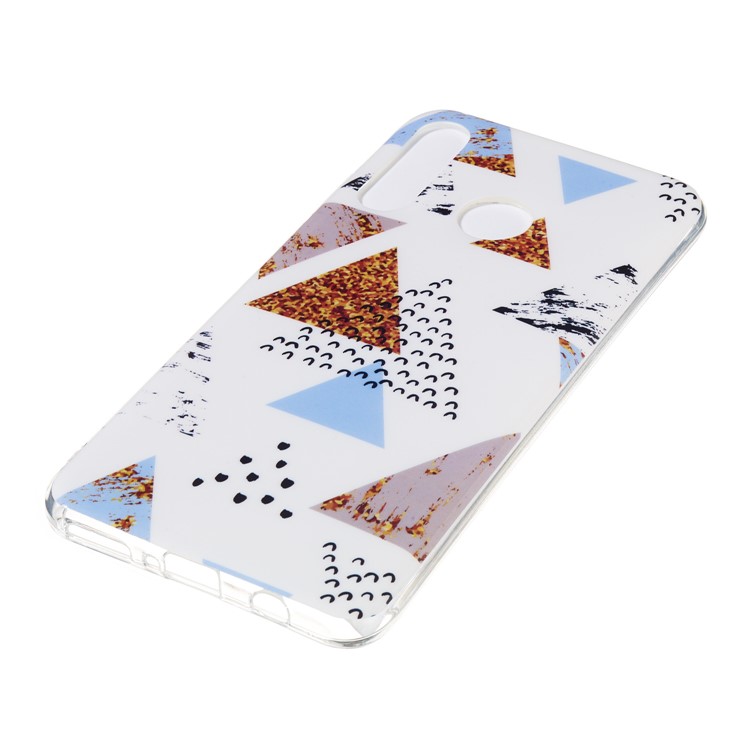 Motif Mobile Marbre Couverture En Gel IMD TPU Pour Huawei P30 Lite / nova 4e - Style H-3