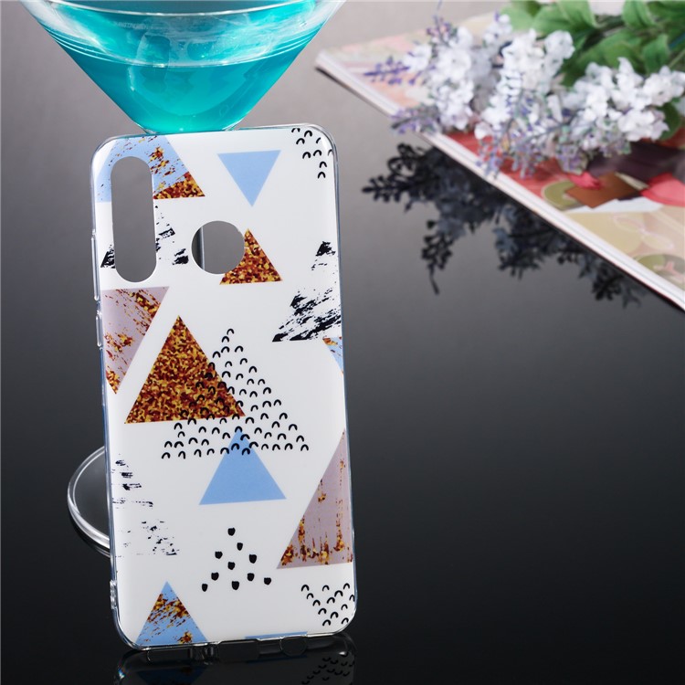 Motif Mobile Marbre Couverture En Gel IMD TPU Pour Huawei P30 Lite / nova 4e - Style H-5