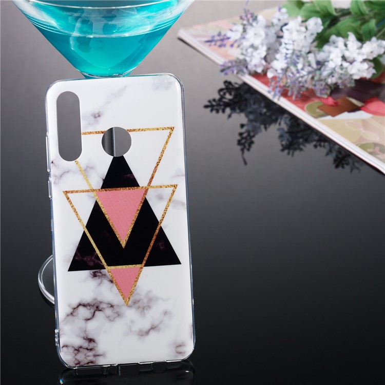 Motif Mobile Marbre Couverture En Gel IMD TPU Pour Huawei P30 Lite / nova 4e - Style J-5