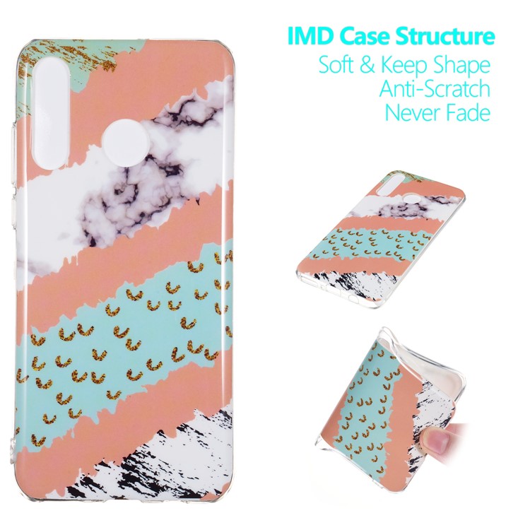 Motif Mobile Marbre Couverture En Gel IMD TPU Pour Huawei P30 Lite / nova 4e - Style N-1