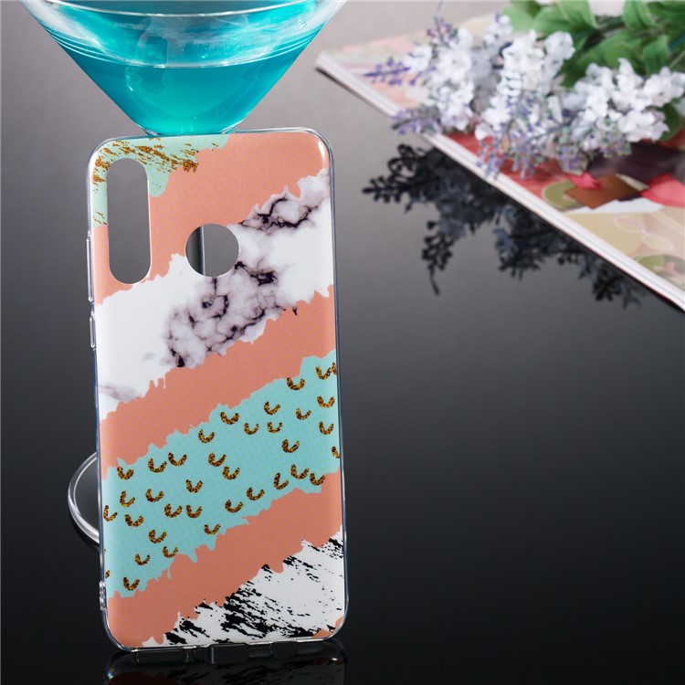 Motif Mobile Marbre Couverture En Gel IMD TPU Pour Huawei P30 Lite / nova 4e - Style N-5