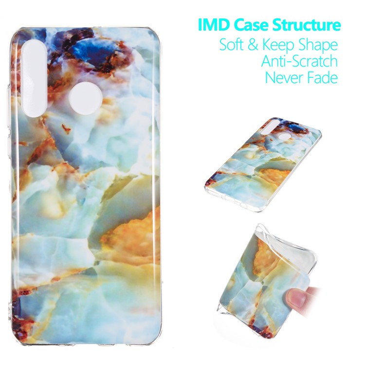 Motif Mobile Marbre Couverture En Gel IMD TPU Pour Huawei P30 Lite / nova 4e - Style O-1