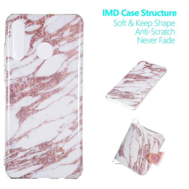 Motif Mobile Marbre Couverture En Gel IMD TPU Pour Huawei P30 Lite / nova 4e - Style Q-1