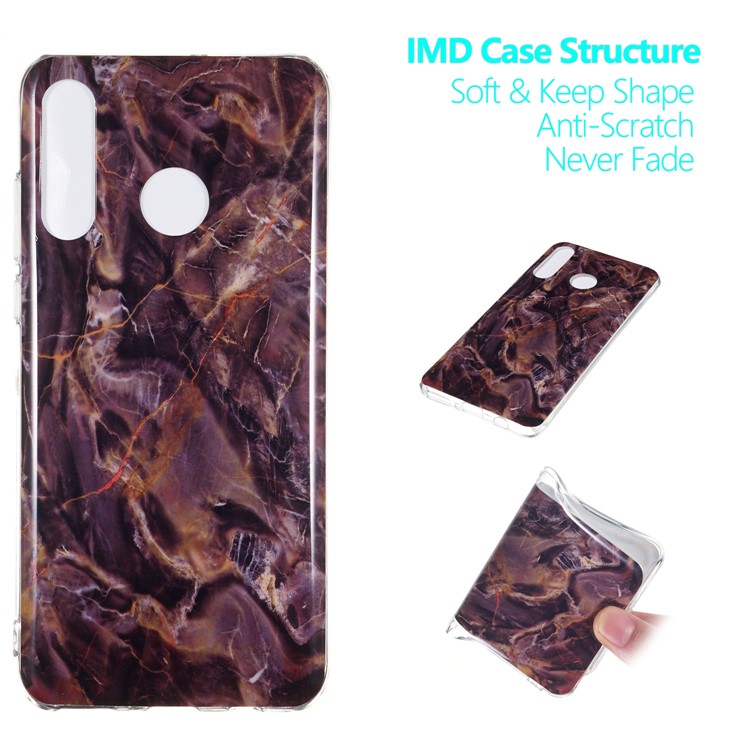 Motif Mobile Marbre Couverture En Gel IMD TPU Pour Huawei P30 Lite / nova 4e - Style U-1