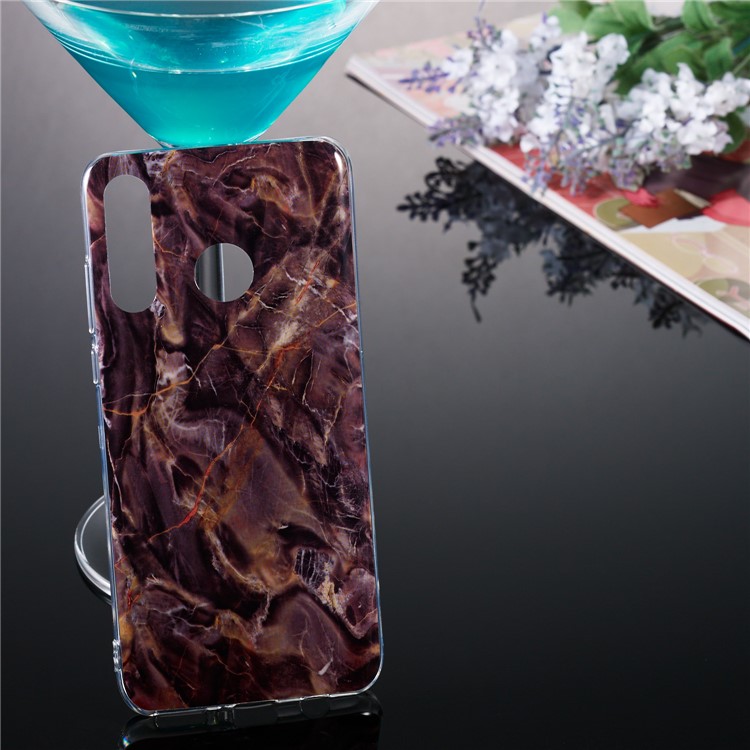 Motif Mobile Marbre Couverture En Gel IMD TPU Pour Huawei P30 Lite / nova 4e - Style U-5