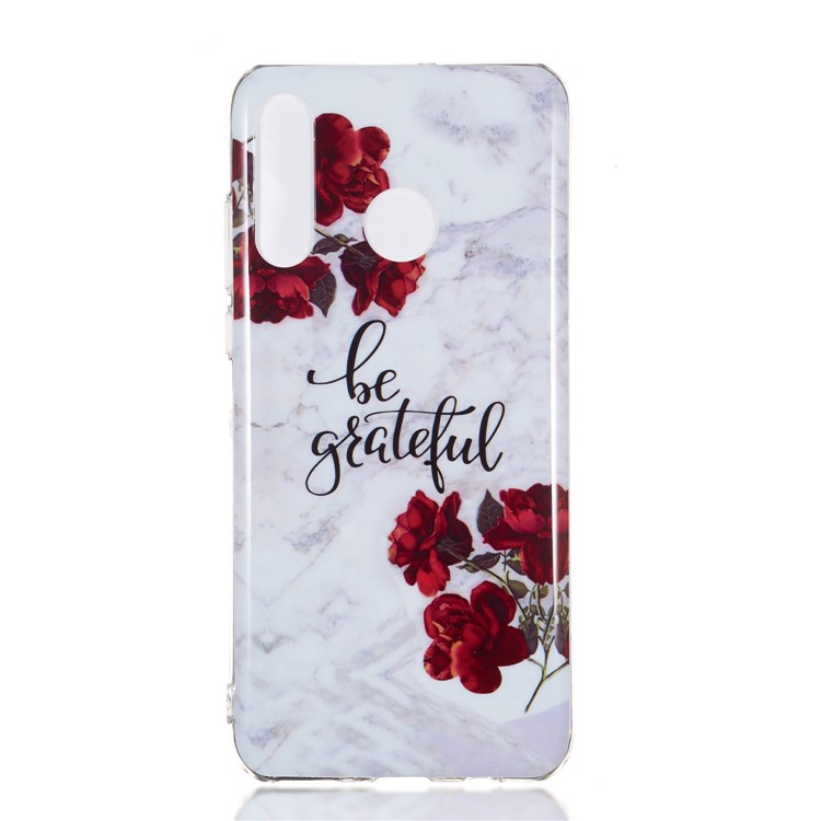 Motif Mobile Marbre Couverture En Gel IMD TPU Pour Huawei P30 Lite / nova 4e - Style X-2