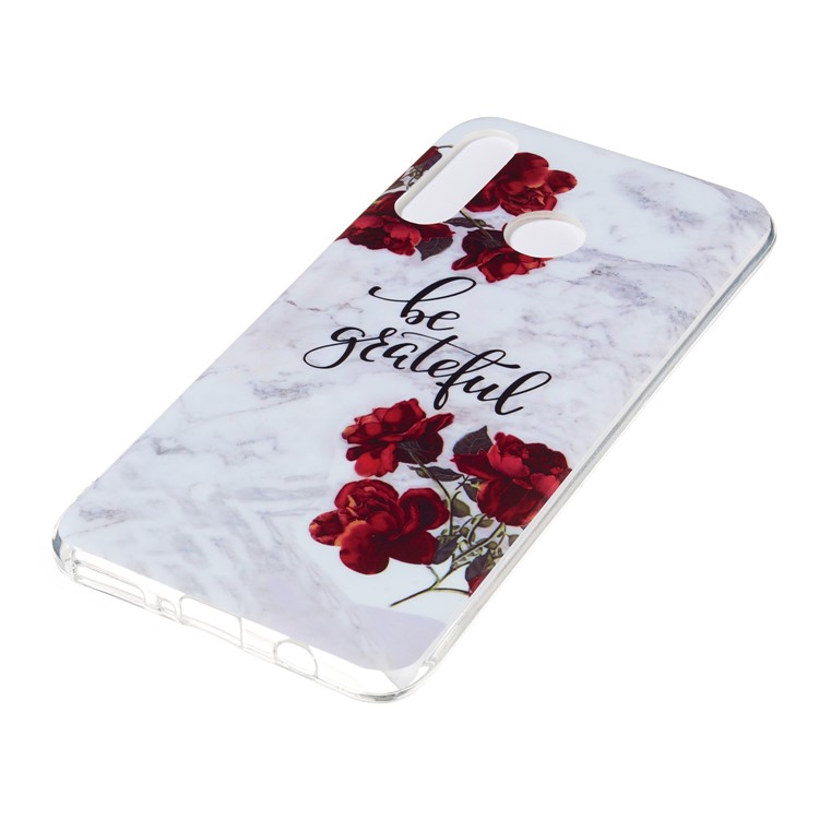 Marble Pattern IMD TPU Gel Mobile Cover for Huawei P30 Lite / nova 4e - Style X-3