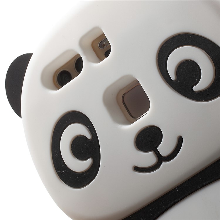 3D Cute Panda Gel Silicone Case Cover for Huawei P9 - Black-7