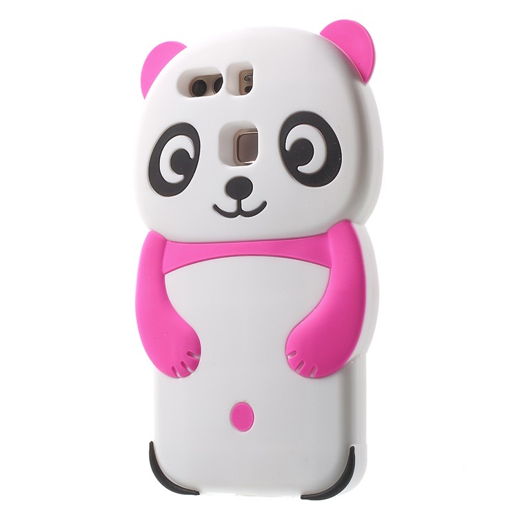 3D Cute Panda Silicone Case Accessory for Huawei P9 - Rose-3