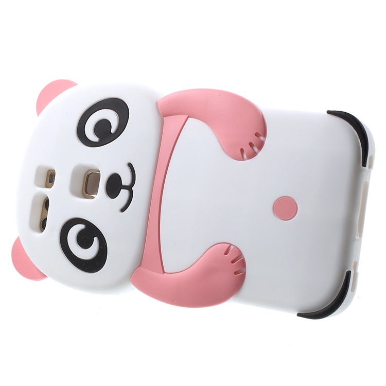 3D Cute Panda Soft Silicone Shell Case for Huawei P9 - Pink-4
