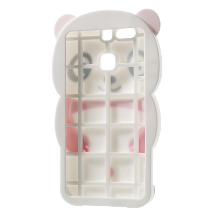 3D Cute Panda Soft Silicone Shell Case for Huawei P9 - Pink-5