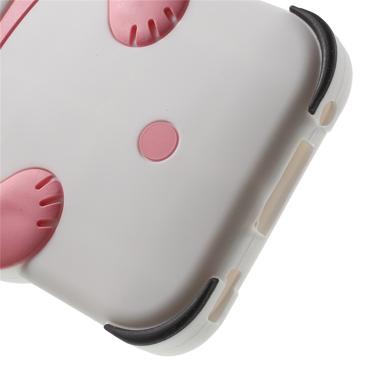 3D Cute Panda Soft Silicone Shell Case for Huawei P9 - Pink-6
