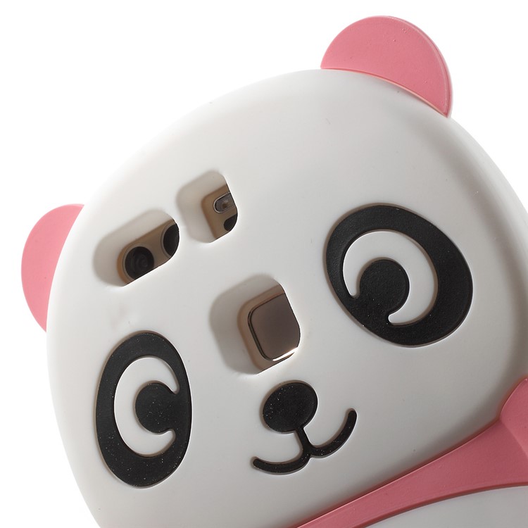 3D Cute Panda Soft Silicone Shell Case for Huawei P9 - Pink-7