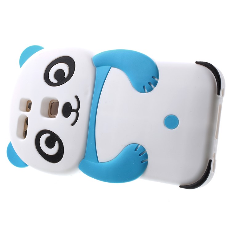 3D Cute Panda Gel Silicone Phone Case for Huawei P9 - Blue-4