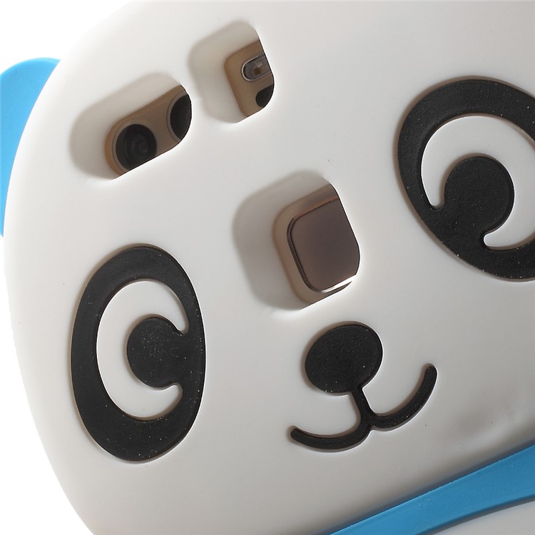 3D Cute Panda Gel Silicone Phone Case for Huawei P9 - Blue-7