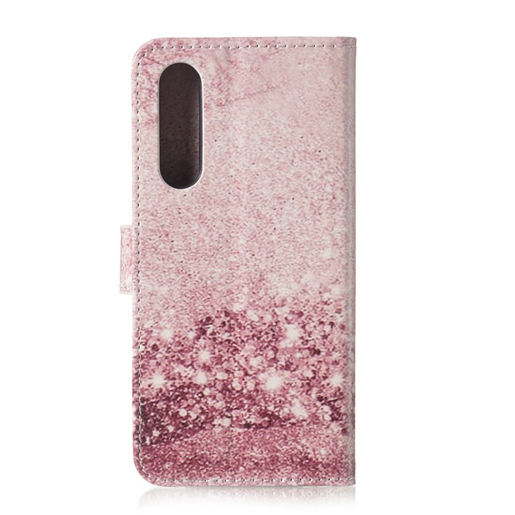 Brieftaschenständer Aus Leder Mit Musterdruck Für Huawei P30 - Glitter Pailletten-4