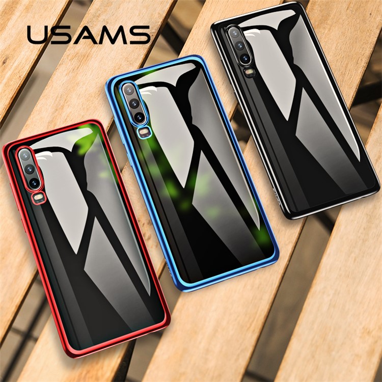 USAMS Kingdom Series Electroplated Soft TPU Case for Huawei P30 - Black-3