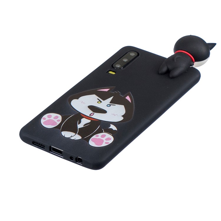 Pattern Printing TPU Gel Protective Case for Huawei P30 with 3D Animal Doll - Dog-2