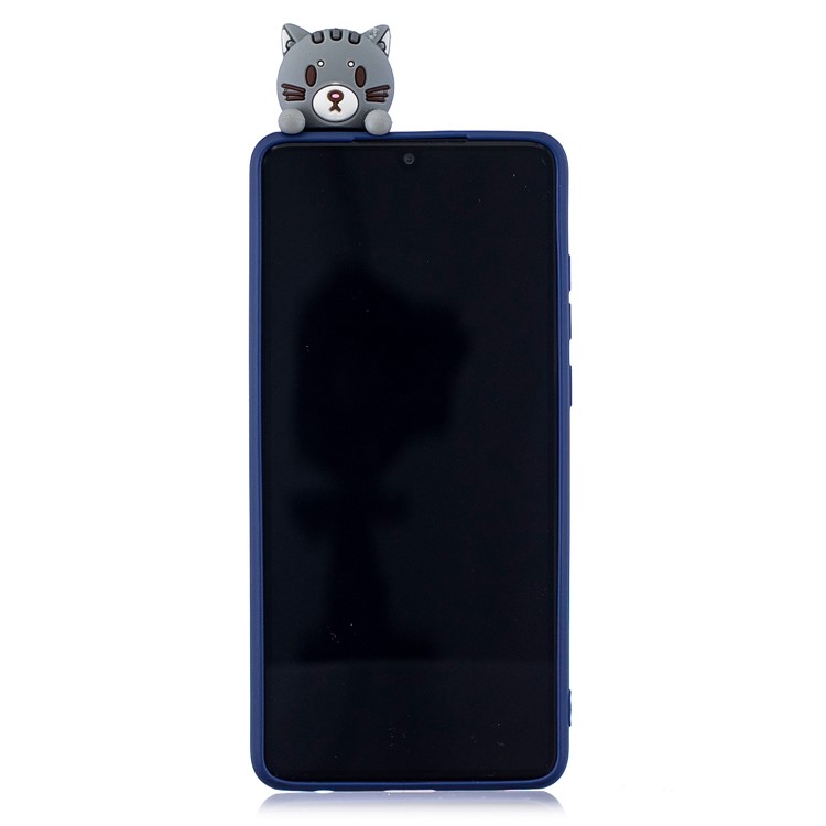 Pattern Printing TPU Gel Protective Case for Huawei P30 with 3D Animal Doll - Cat-6