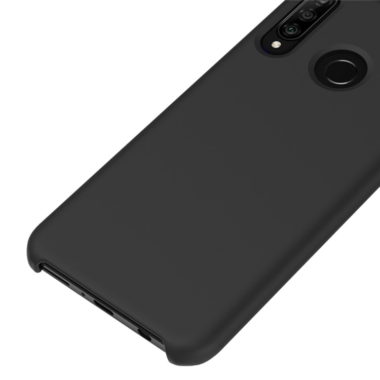 Flüssiges Silikon-Schutzetui Für Huawei P30 Lite / Nova 4E - Schwarz-3