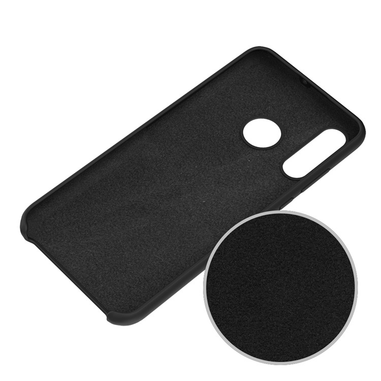 Flüssiges Silikon-Schutzetui Für Huawei P30 Lite / Nova 4E - Schwarz-4