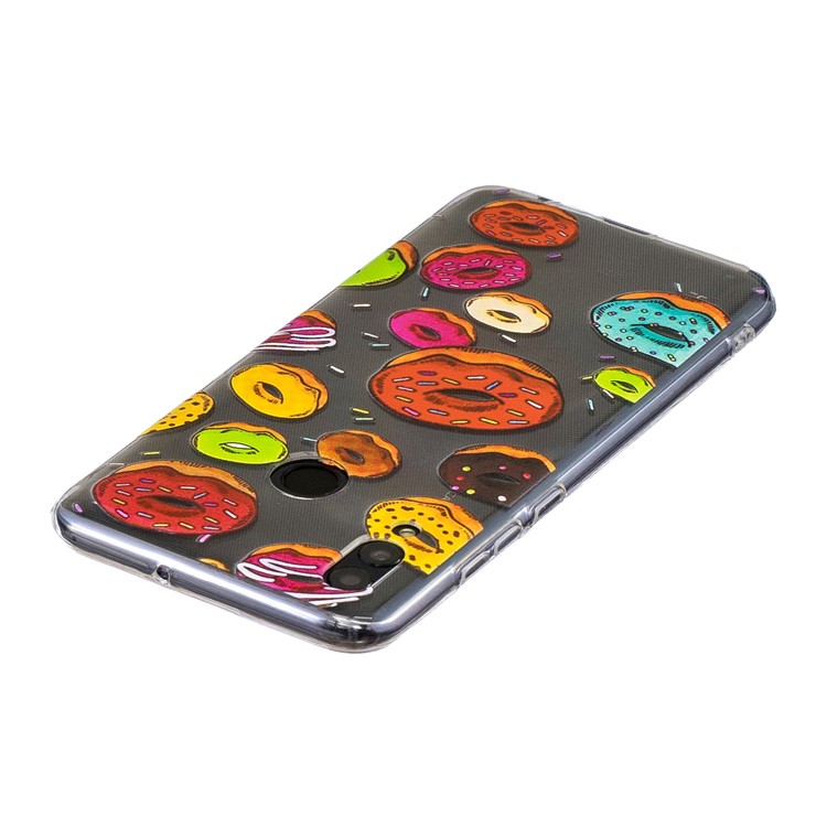 Pattern Printing Soft TPU Mobile Cover for Huawei P Smart (2019) - Doughnut-3