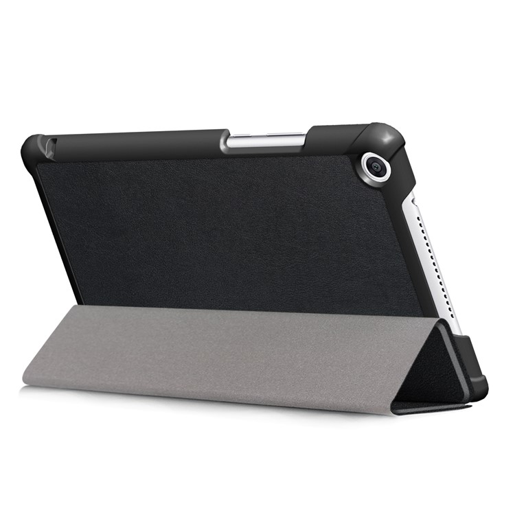 Tri-fold Stand Leather Smart Case for Huawei Honor Pad 5 8.0-inch - Black-8