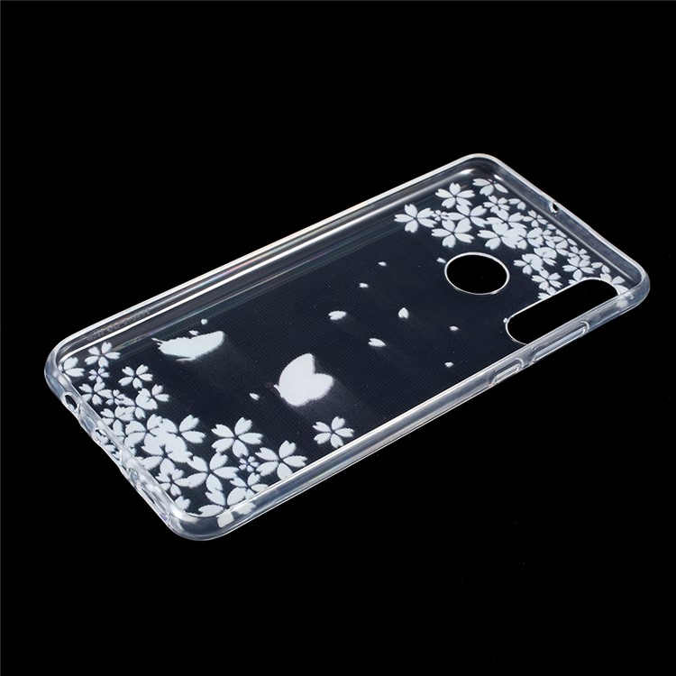 Estuche De TPU Para Impresión De Patrones Para Huawei P30 Lite / nova 4e - Mariposa Y Flor-3