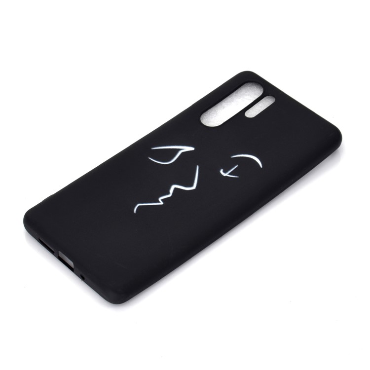 Pattern Printing Matte TPU Case for Huawei P30 Pro - Abstract Face-3