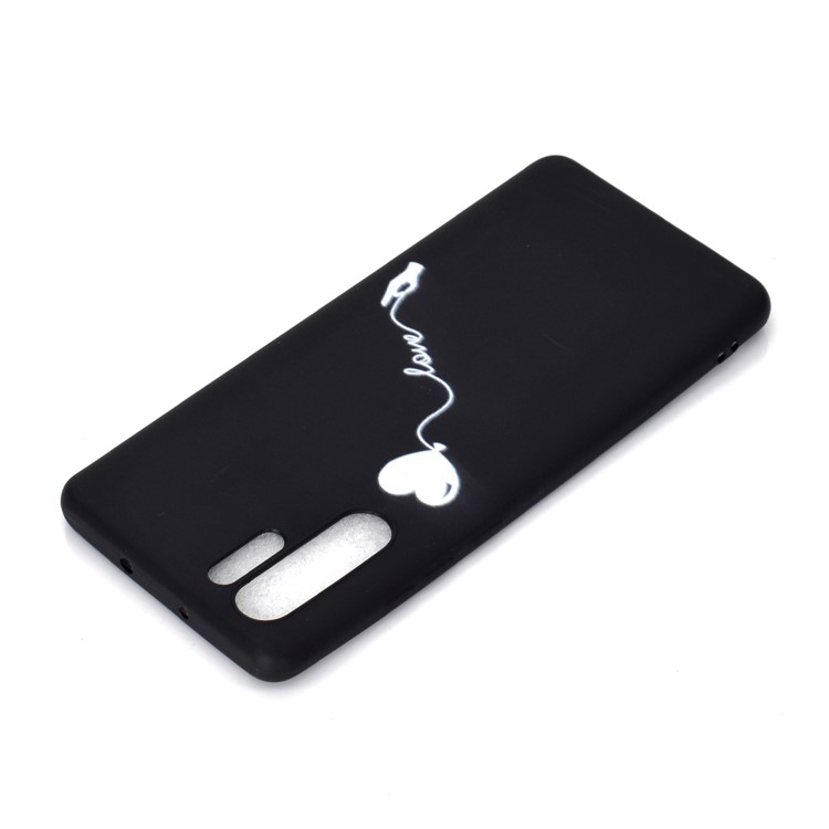 Étui En TPU Mat À Motifs Pour Huawei P30 Pro - Coeur Et Amour-4