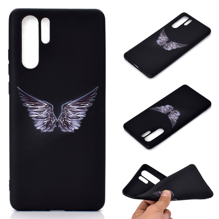 Estuche De TPU Mate Estampado Para Huawei P30 Pro - Alas-1