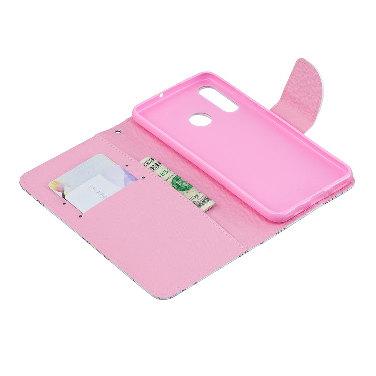 Custodia di Portafoglio in Pelle Per Stampare Motivi Per Huawei P30 Lite New Edition/P30 Lite/nova 4e - Bel Fiore-4