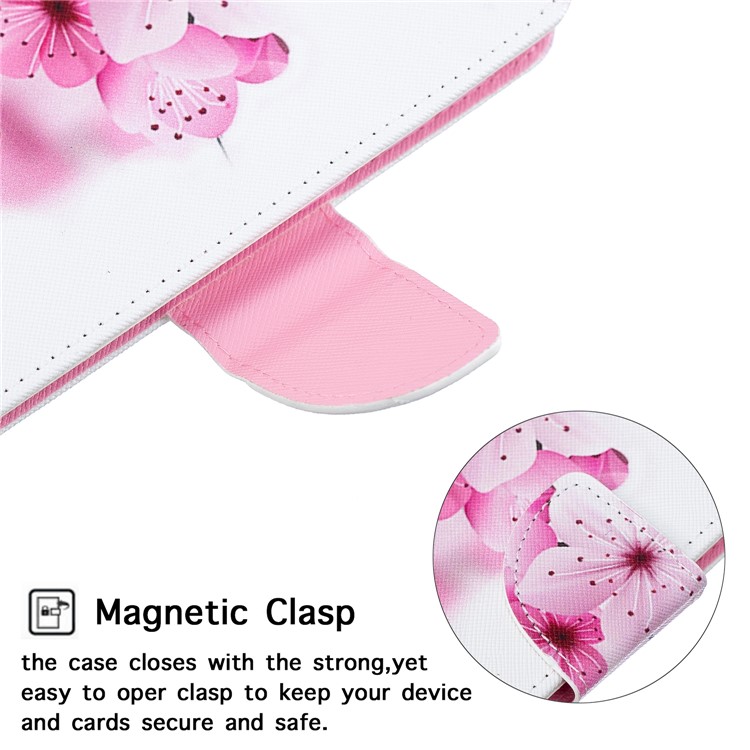 Custodia di Portafoglio in Pelle Per Stampare Motivi Per Huawei P30 Lite New Edition/P30 Lite/nova 4e - Bel Fiore-6