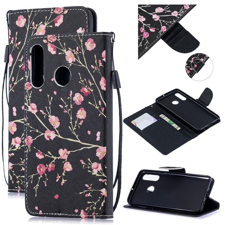 Etui Portefeuille En Cuir Imprimable Pour Huawei P30 Lite / nova 4e - Fleurs Vives-1
