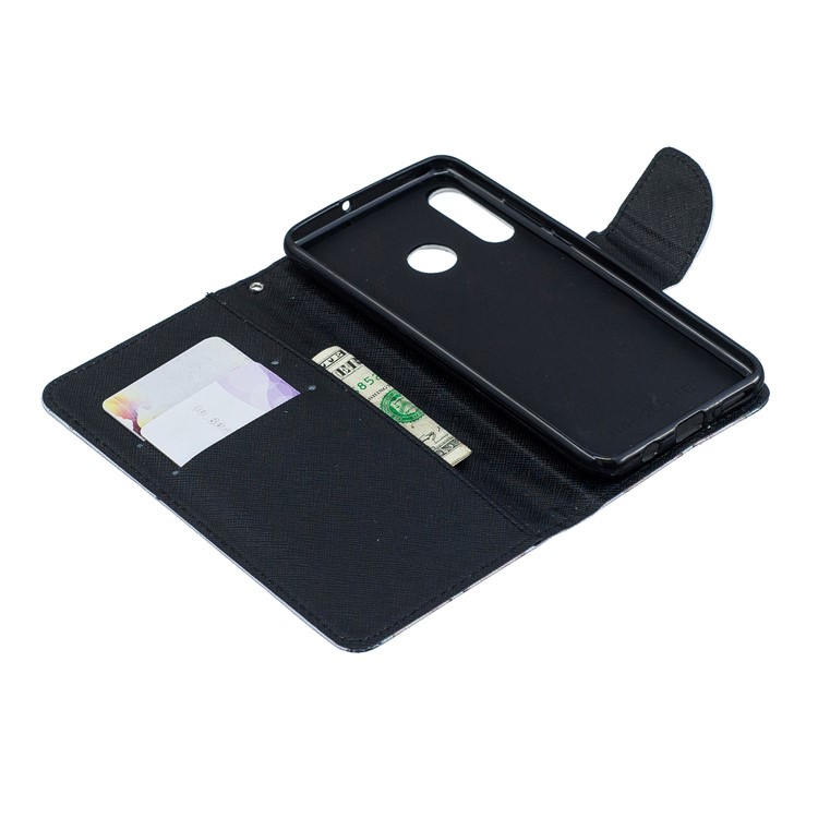 Etui Portefeuille En Cuir Imprimable Pour Huawei P30 Lite / nova 4e - Fleurs Vives-4