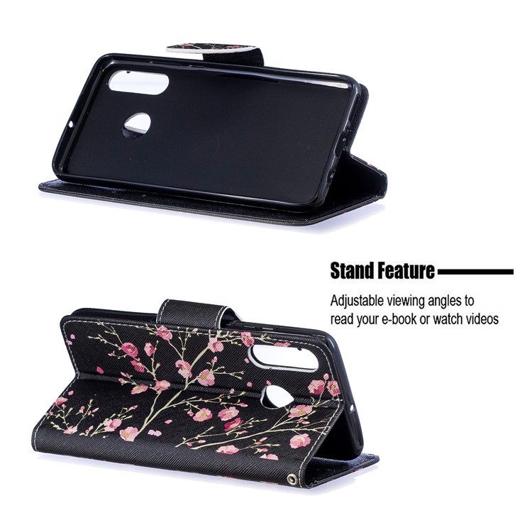 Etui Portefeuille En Cuir Imprimable Pour Huawei P30 Lite / nova 4e - Fleurs Vives-5