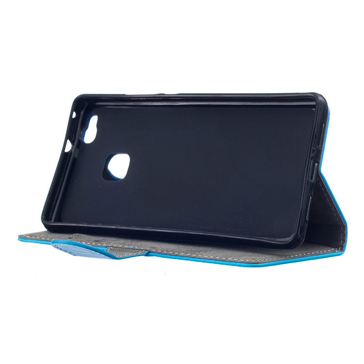Wallet Leather Stand Case for Huawei P9 Lite - Black-3